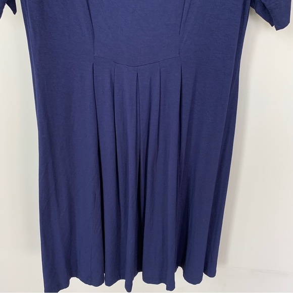 Ritva Falla Navy Blue Short Sleeve Dress Size M - Picture 4 of 9